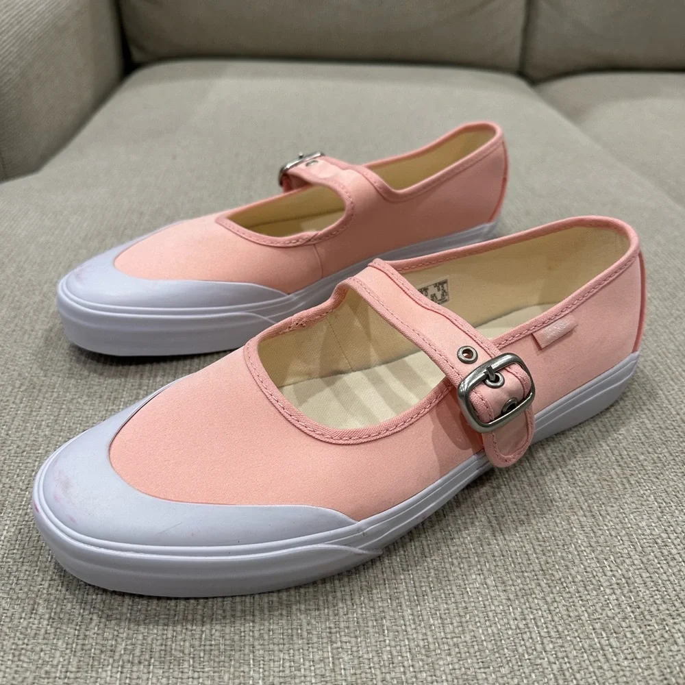 Vans Pink Mary Jane Sneakers - Picture 2 of 9